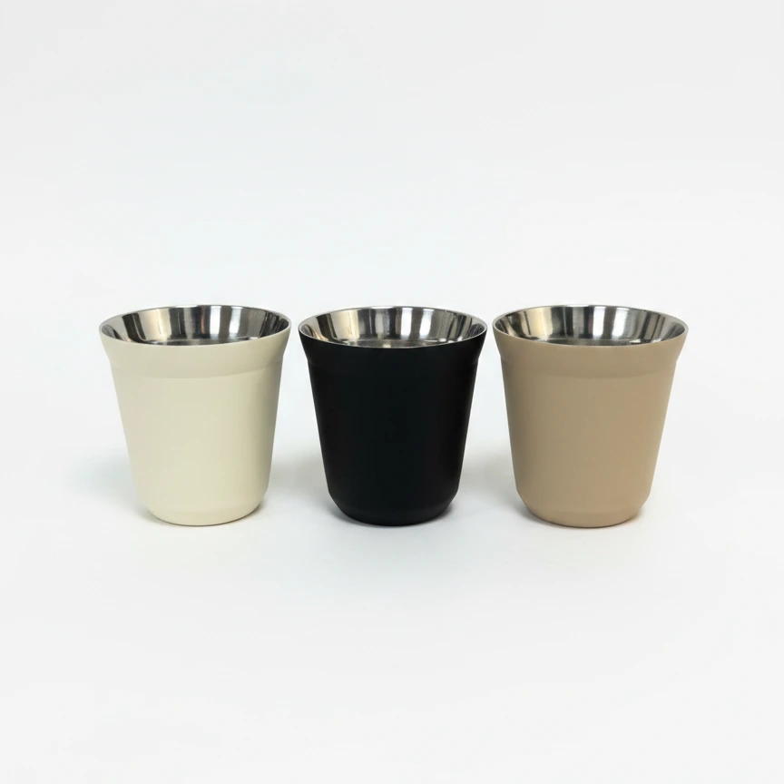 Double-Wall Stainless Cup 150ml (Set of 3)