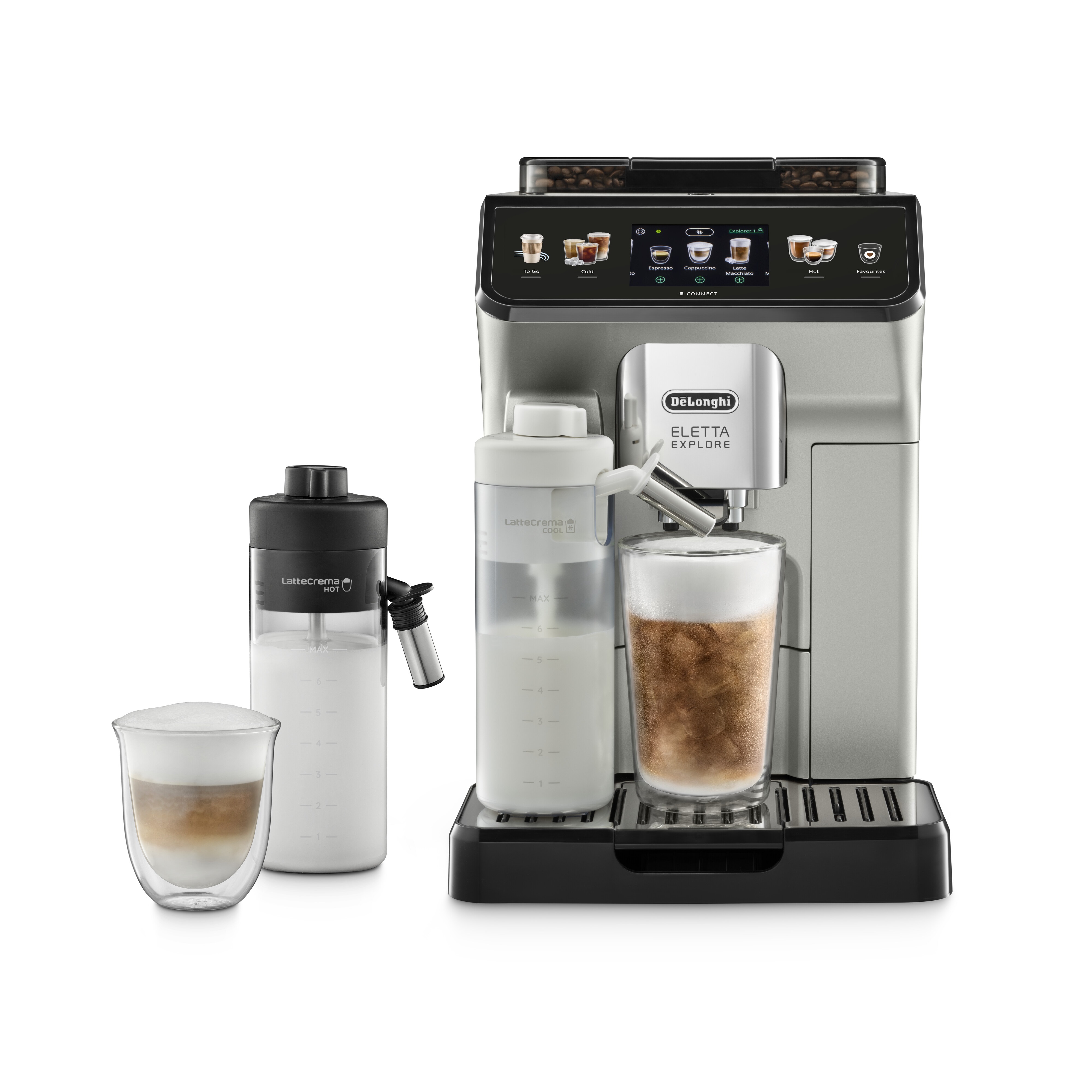 DeLonghi Eletta Explore ECAM450.65 — כסף