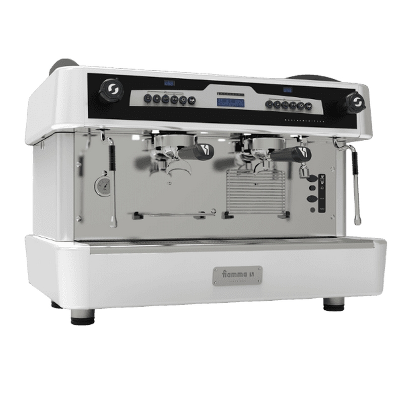 מכונת אספרסו FIAMMA QUADRANT BARISTA 2 DSP שני ראשים לבן