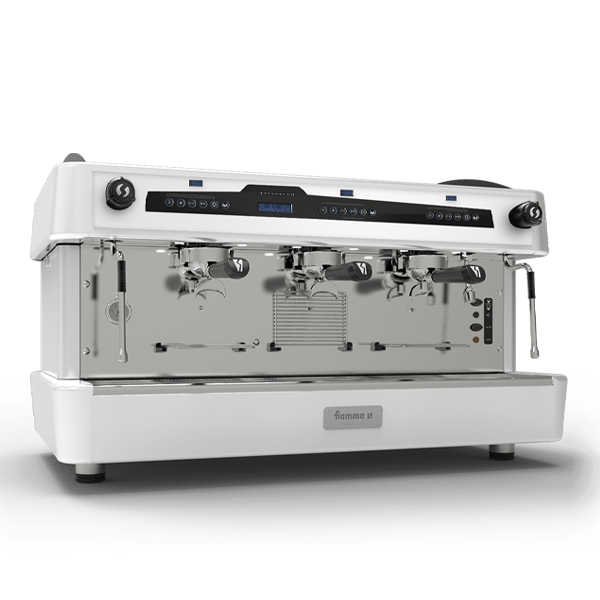 מכונת אספרסו BARISTA FIAMMA QUADRANT 3 DSP שלושה ראשים לבן