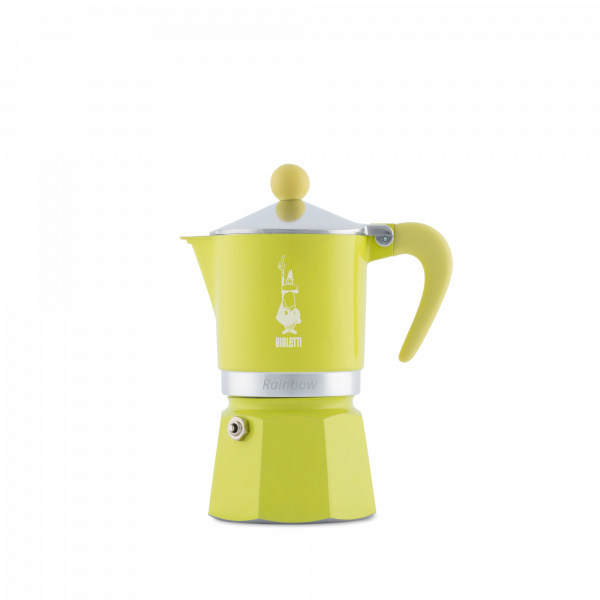 מקינטה Rainbow BIALETTI בצבע צהוב 3 כוסות