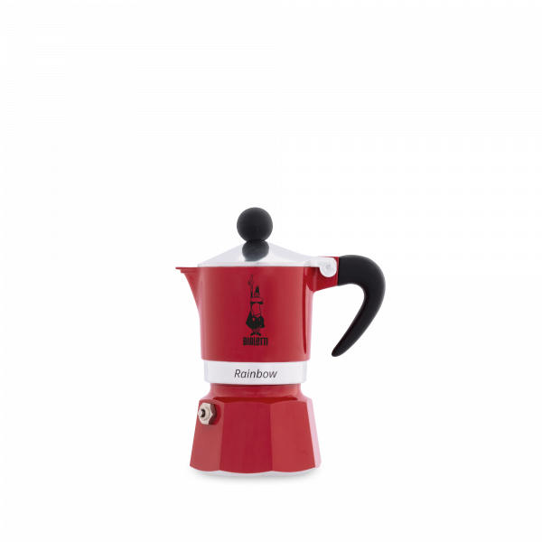 מקינטה Rainbow BIALETTI בצבע אדום 3 כוסות