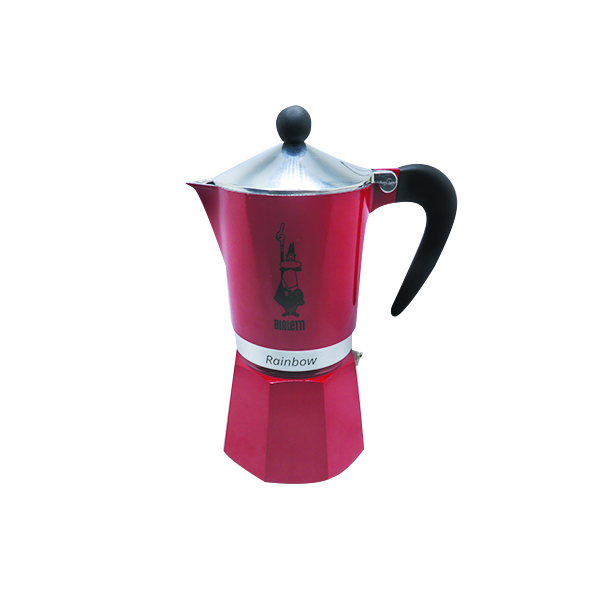 מקינטה Rainbow BIALETTI בצבע אדום 6 כוסות