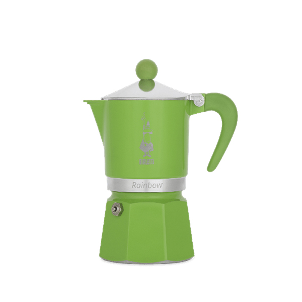 מקינטה Rainbow BIALETTI בצבע ירוק 6 כוסות