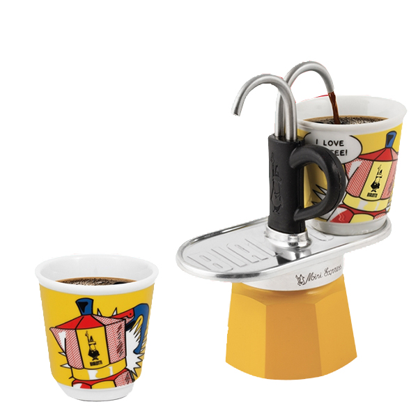 סט מקינטה מיני אקספרס + 2 כוסות BICC ליכטנשטיין BIALETTI