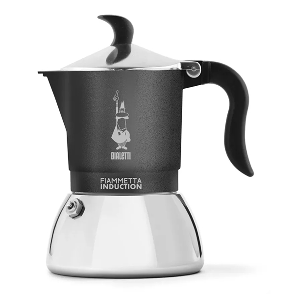 מקינטה 2 כוסות אינדוקציה FIAMMETTA INDUCTION BIALETTI בצבע אפור
