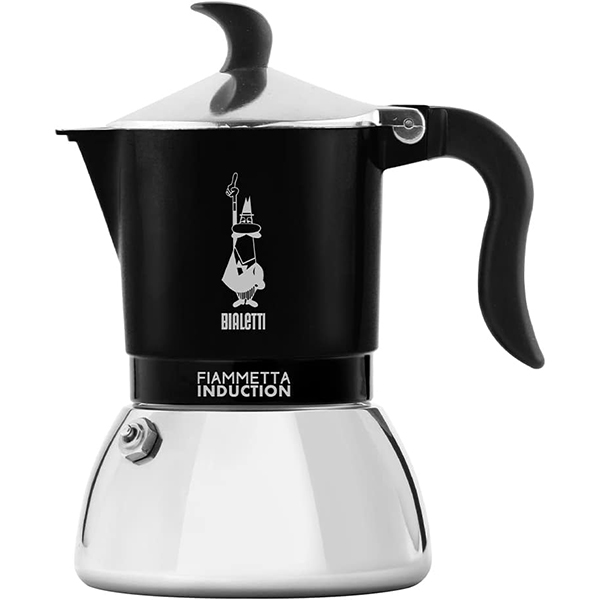 מקינטה 2 כוסות אינדוקציה FIAMMETTA INDUCTION BIALETTI בצבע שחור