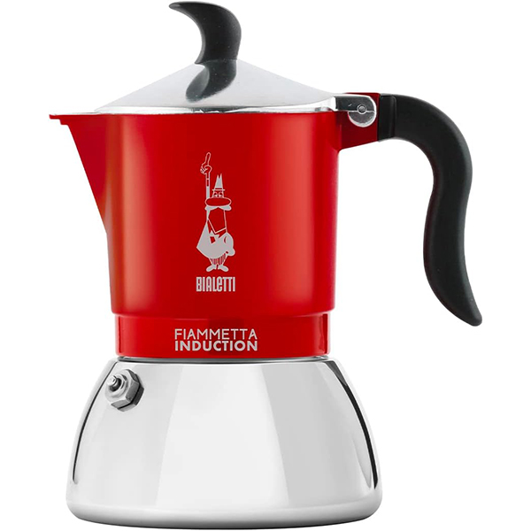 מקינטה 4 כוסות אינדוקציה FIAMMETTA INDUCTION BIALETTI בצבע אדום